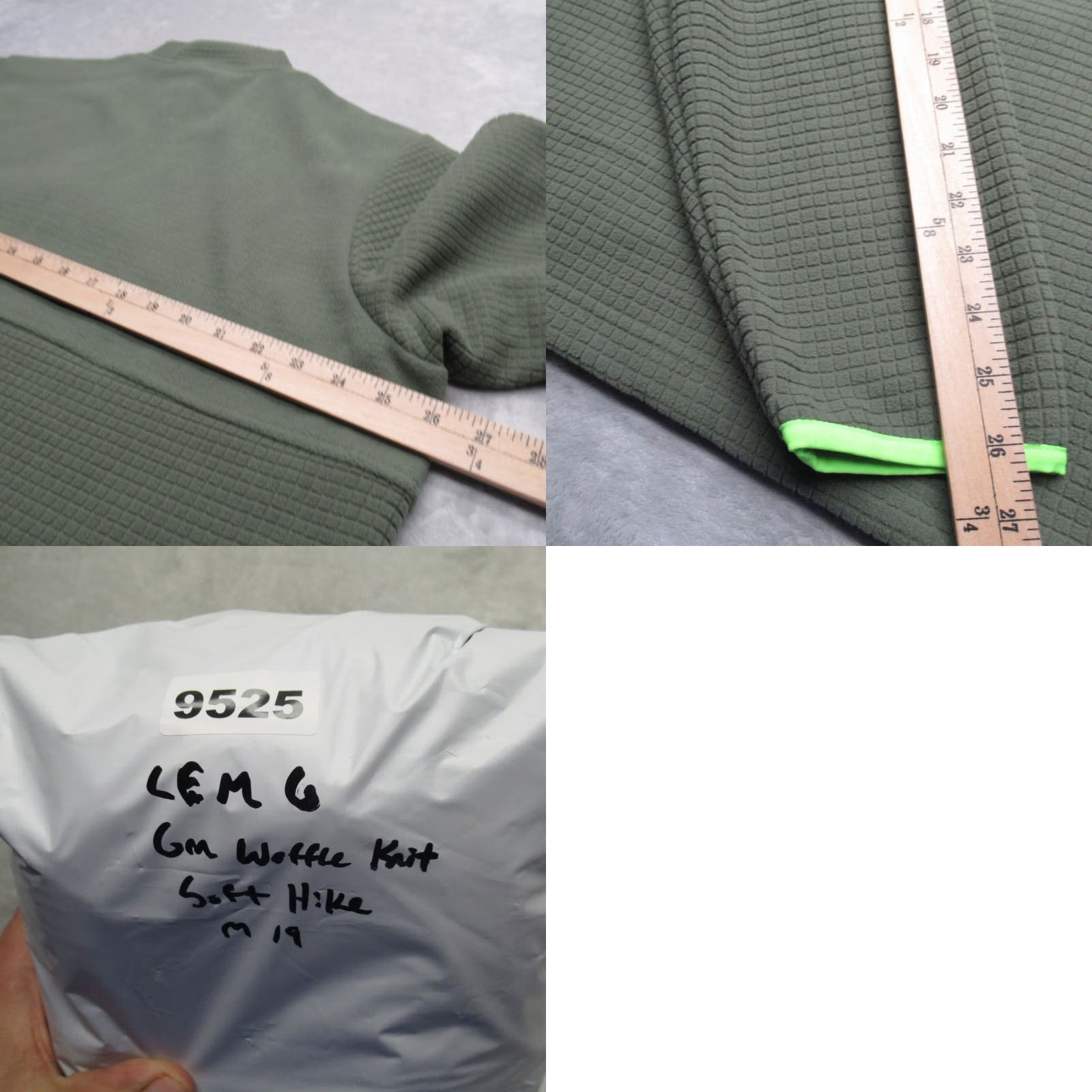 Lands' End Lands' End Jacket Mens XL Green Pockets Full Zip Fleece Waffle Knit Soft Hiking Outdoor Windbreaker Size US XL / EU 56 / 4 - 9 Thumbnail