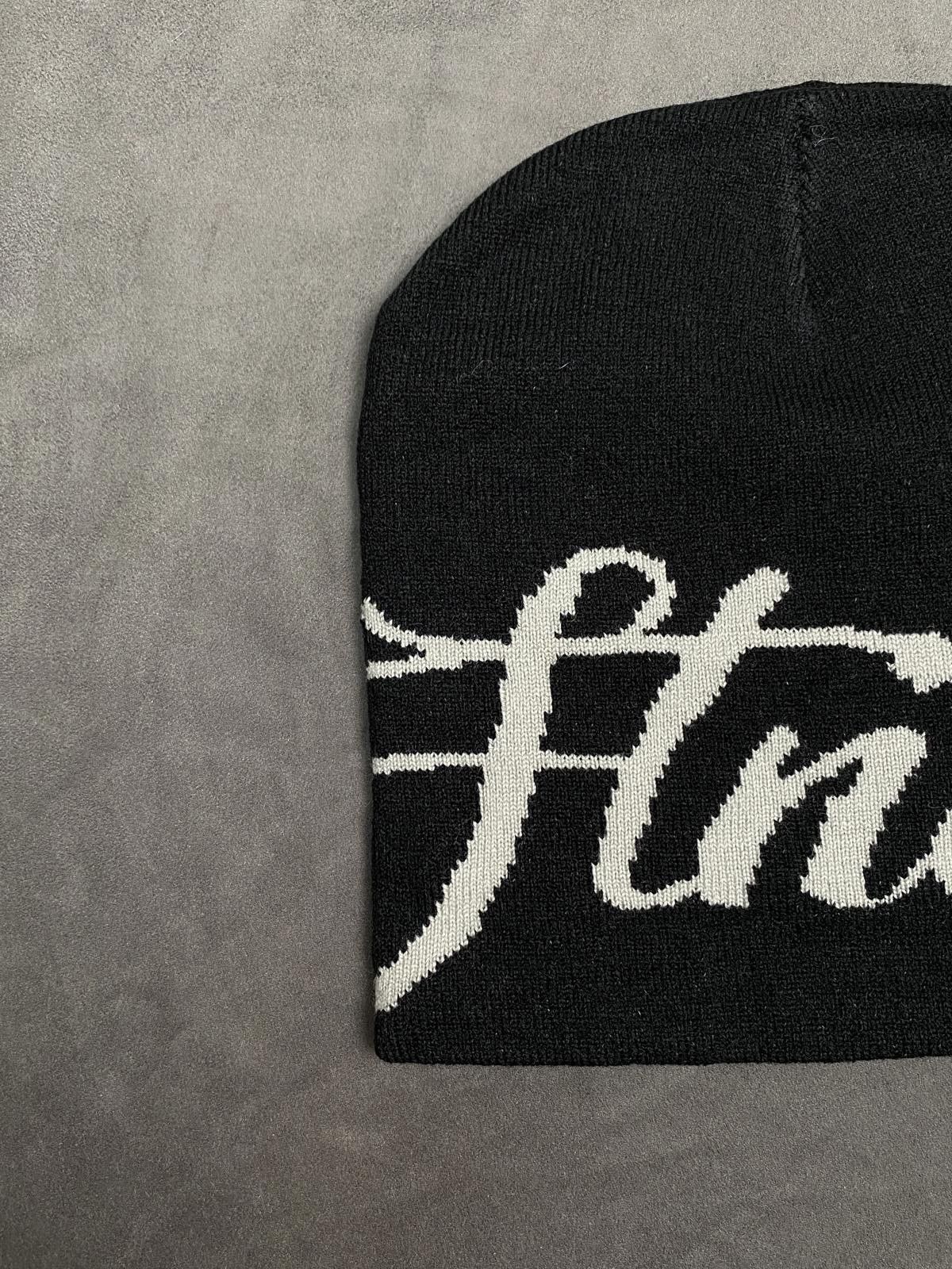 Other Strides JP Splatter Graphic No Cuff Black Beanie Hats OS Size ONE SIZE - 2 Thumbnail