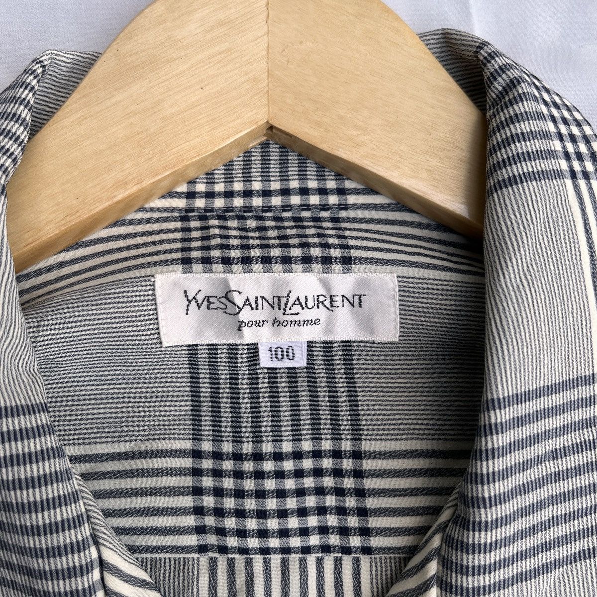 Yves Saint Laurent Yves Saint Laurent Open Collar Size US L / EU 52-54 / 3 - 3 Thumbnail