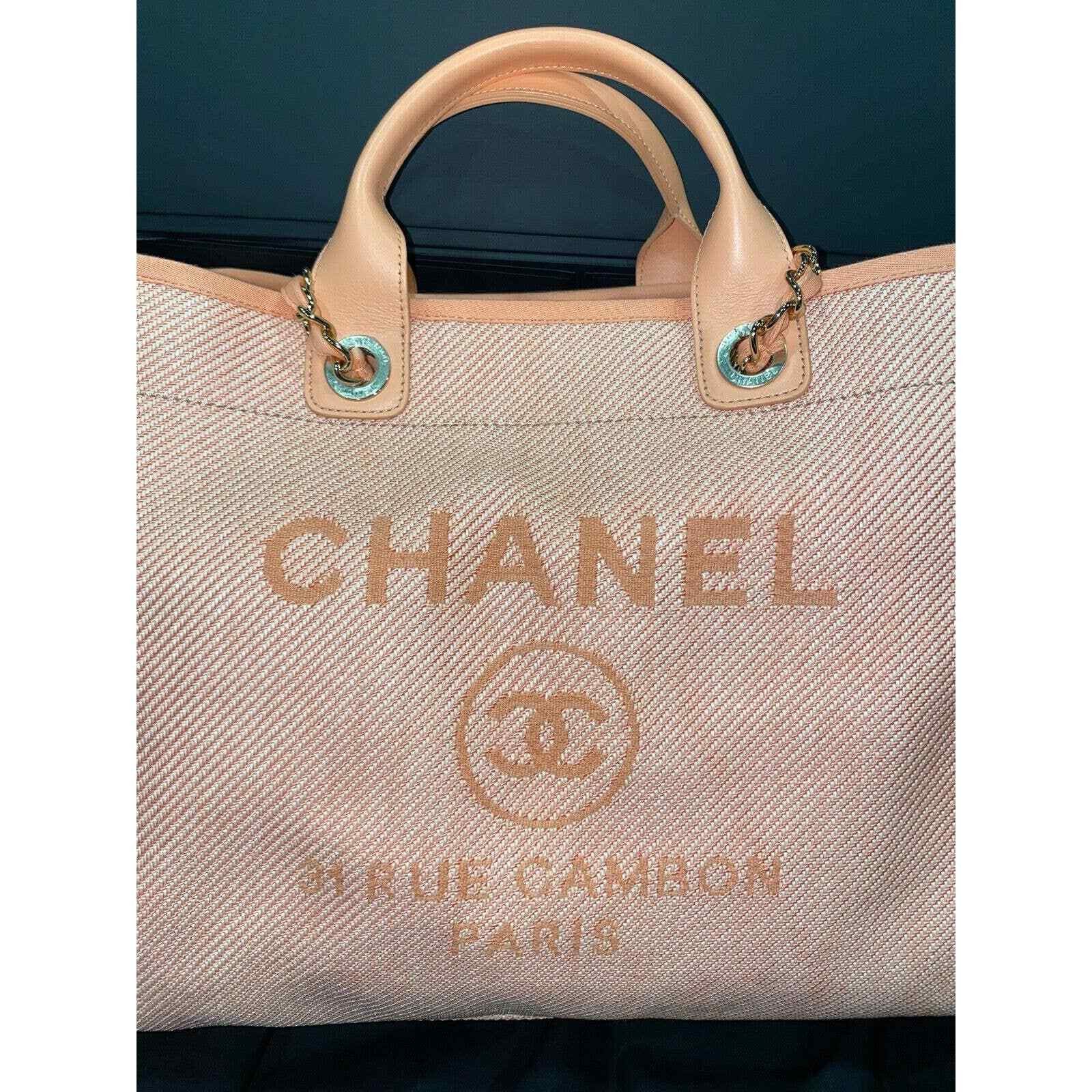 Chanel Chanel 20A Deauville 30cm 2 Way Gold Chain Tote Bag Size ONE SIZE - 4 Thumbnail