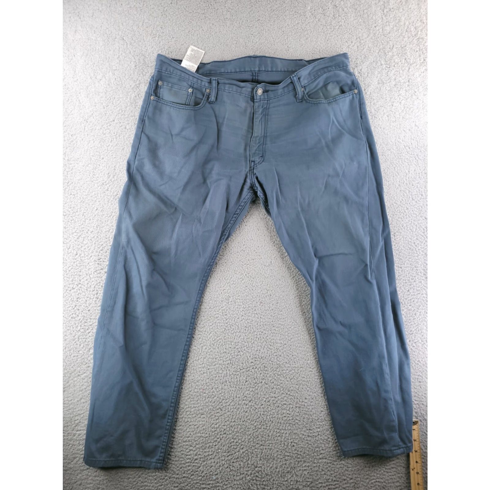 Levi's Levis Jeans Mens 40x30 Blue Straight Distressed 514 Khaki Chino Size US 40 / EU 56 - 5 Thumbnail