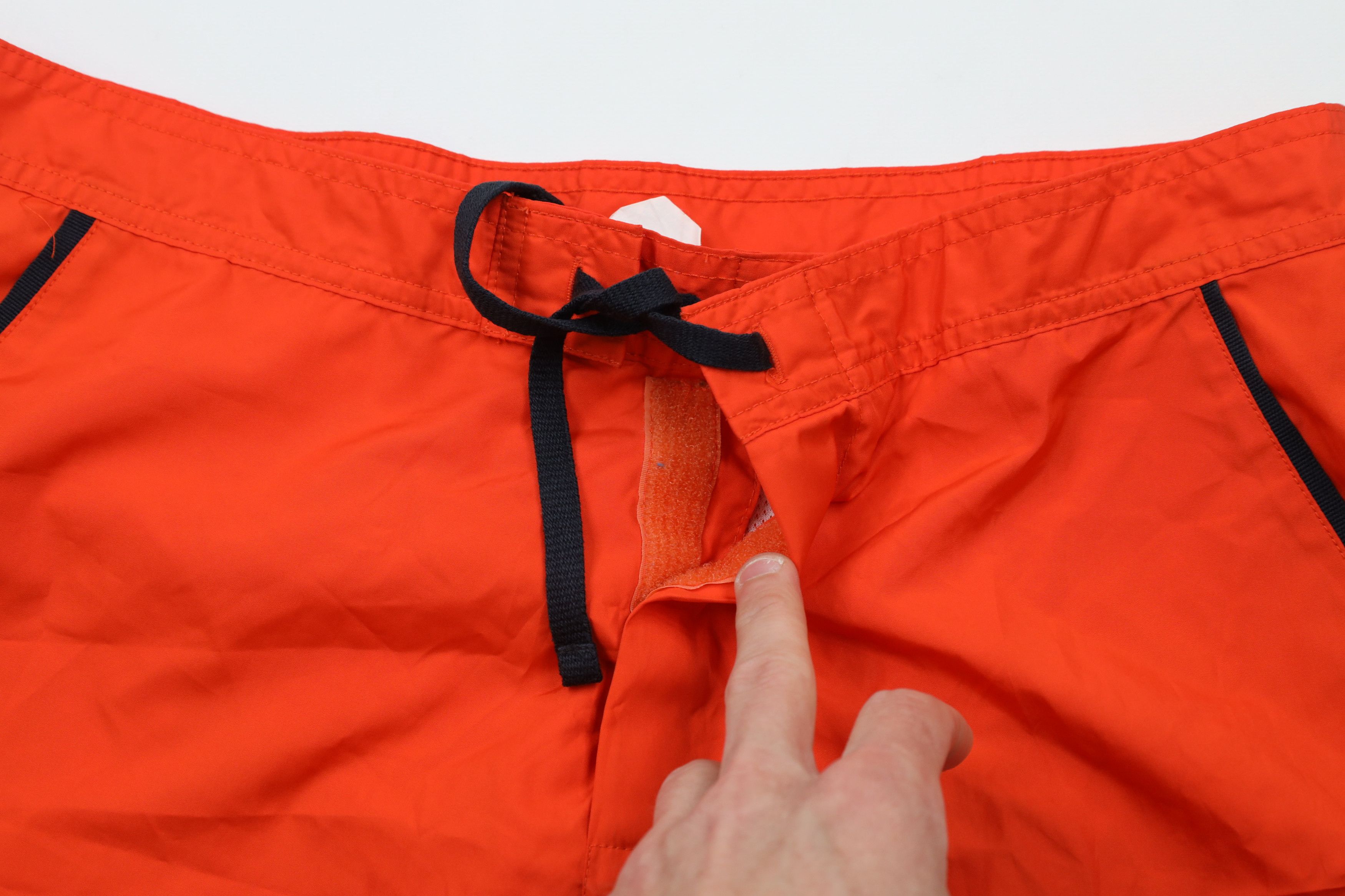 J.Crew × Vintage Vintage 90s J Crew Knee Lined Shorts Swim Trunks Orange Size US 34 / EU 50 - 6 Thumbnail