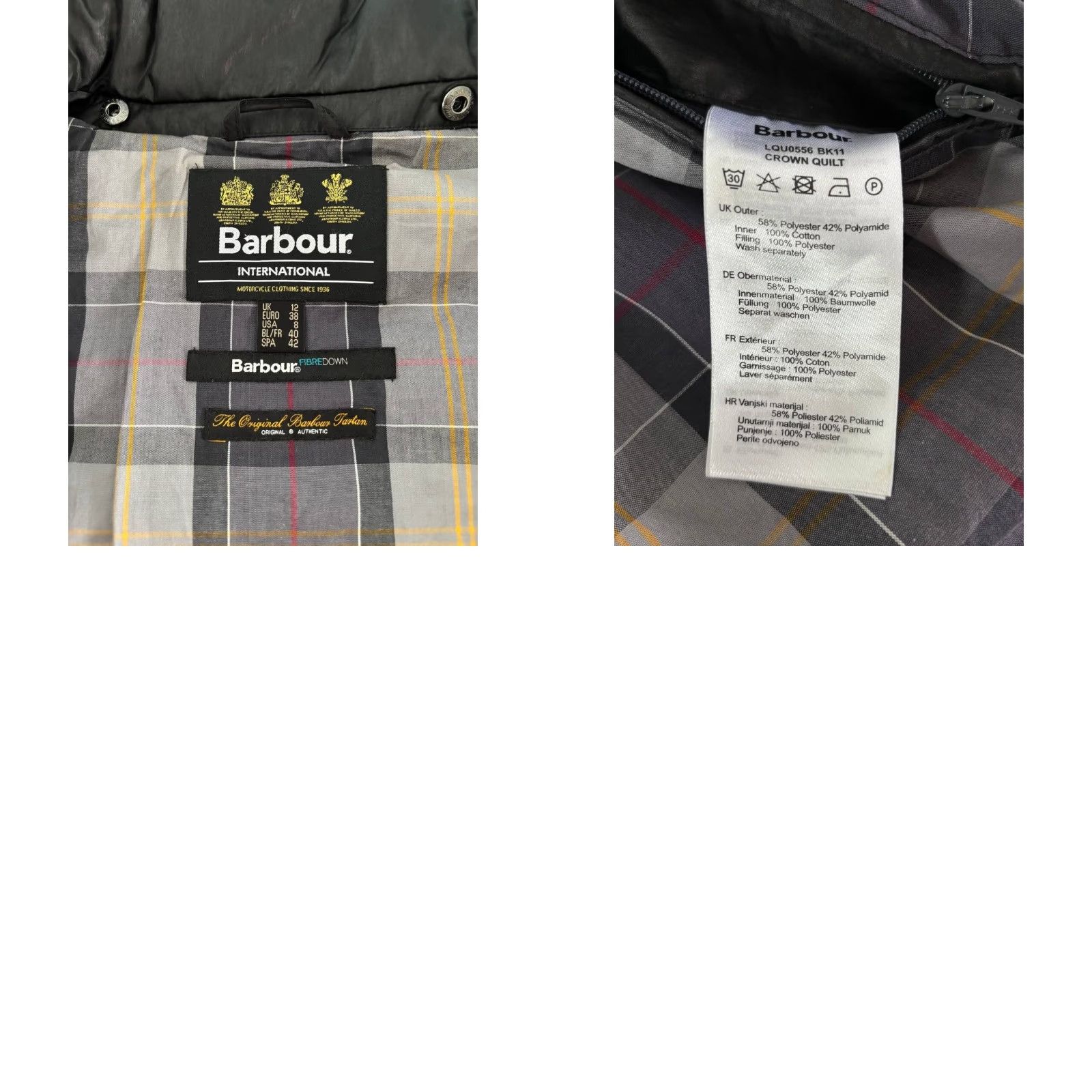 Barbour Barbour Barbour Fibre Down Quilted Puffer Jacket Women Regular Size 8 Black Quilted Barbour Puffer Coat 90s Theme Mens Womens Girls Boys Size M / US 6-8 / IT 42-44 - 9 Thumbnail