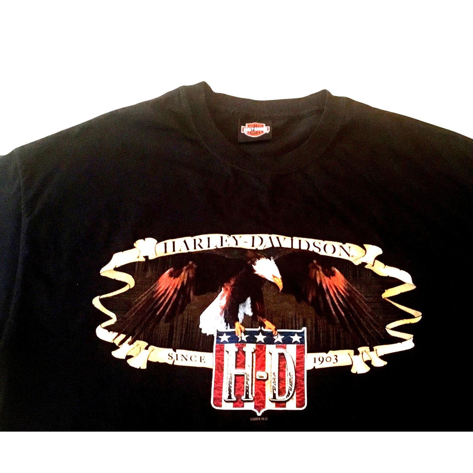 Harley Davidson Harley Davidson T-Shirt Vtg Blk Southeast Cleveland Ohio XL Size US XL / EU 56 / 4 - 2 Thumbnail