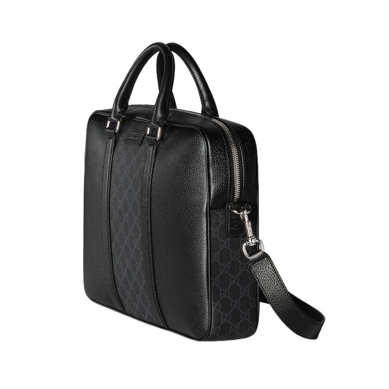 Gucci GUCCI $2900 Black Leather Briefcase New Authentic Size ONE SIZE - 2 Thumbnail