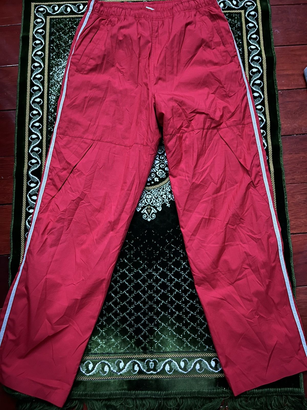 Nike Nike Red Track Pants | Excellent Condition Size US 31 - 1 Thumbnail
