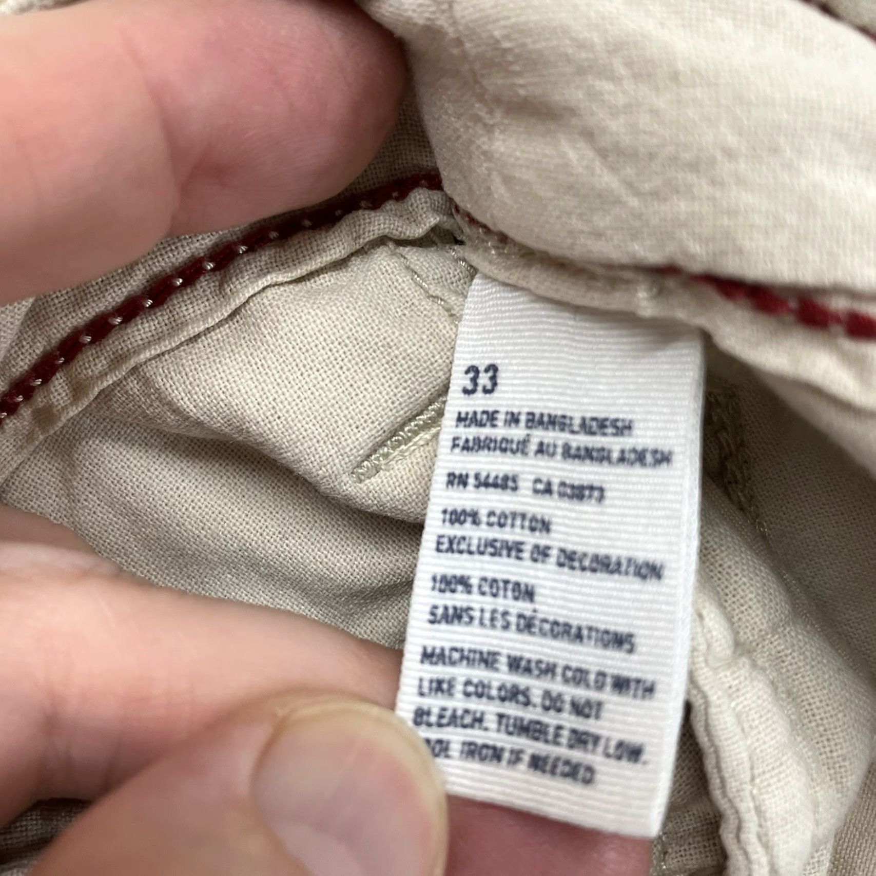 American Eagle Outfitters VINTAGE American Eagle Cargo Shorts Classic 33 Beige Baggy Pockets 36x10 Outdoor Mens Size US 33 - 3 Thumbnail