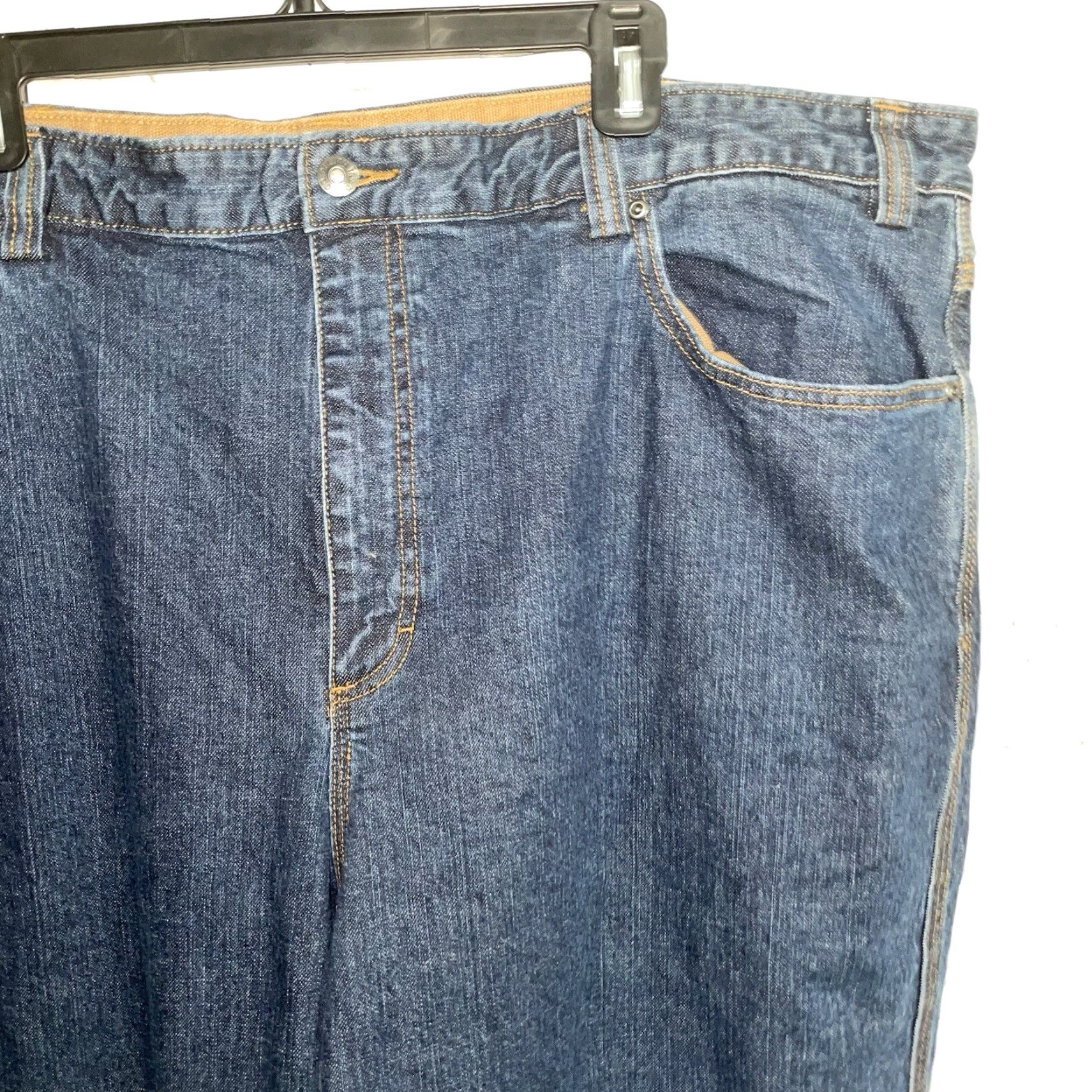 CO Duluth Trading Co Jeans Mens Size 46 Inseam 34 Blue Cotton Straight 46x34 Size US 30 / EU 46 - 2 Thumbnail