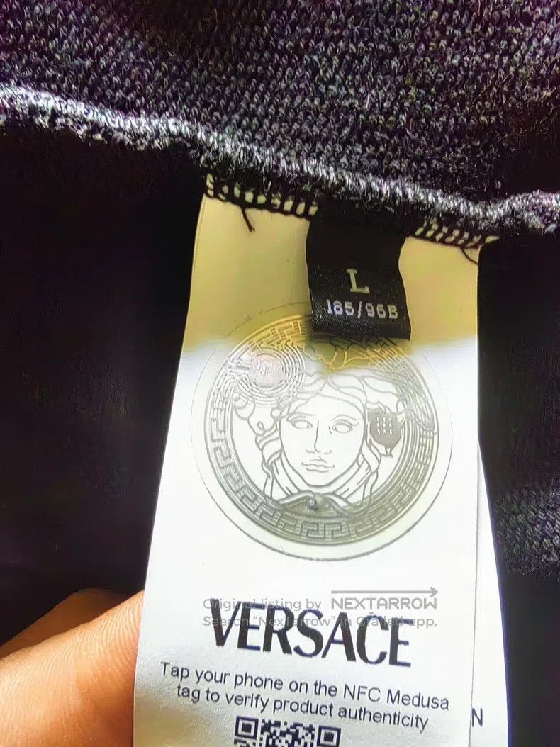Versace Versace Black gold baroque pattern hooded sweatshirt Size US L / EU 52-54 / 3 - 7 Thumbnail