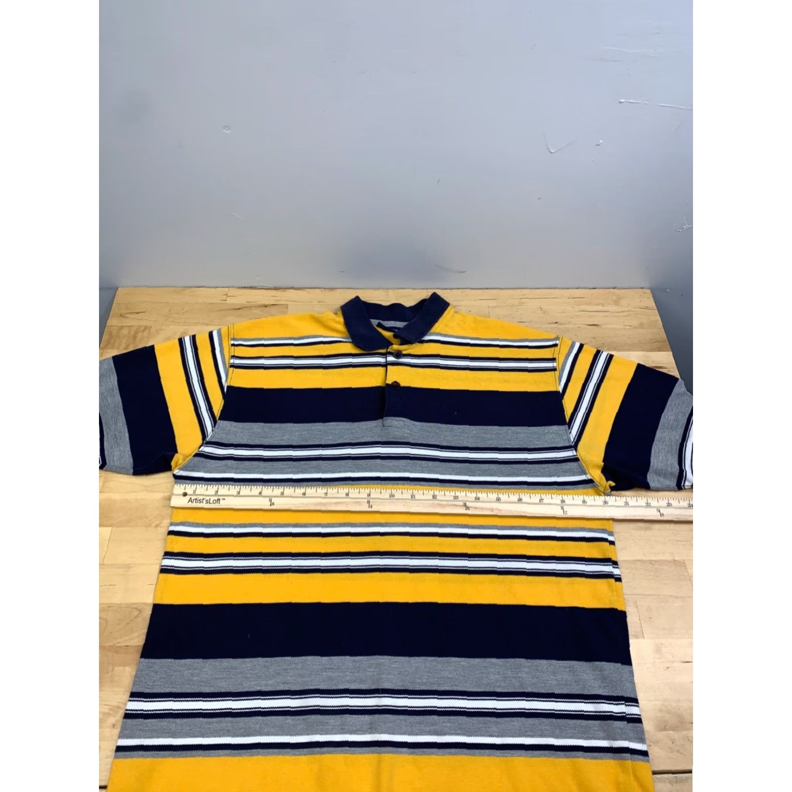 Aeropostale VINTAGE Aeropostale Polo Shirt Mens M Striped Blue Yellow 12573 Polo Shirt Mens M Blue Striped Aeropostale Shirt Polo Size US M / EU 48-50 / 2 - 4 Thumbnail