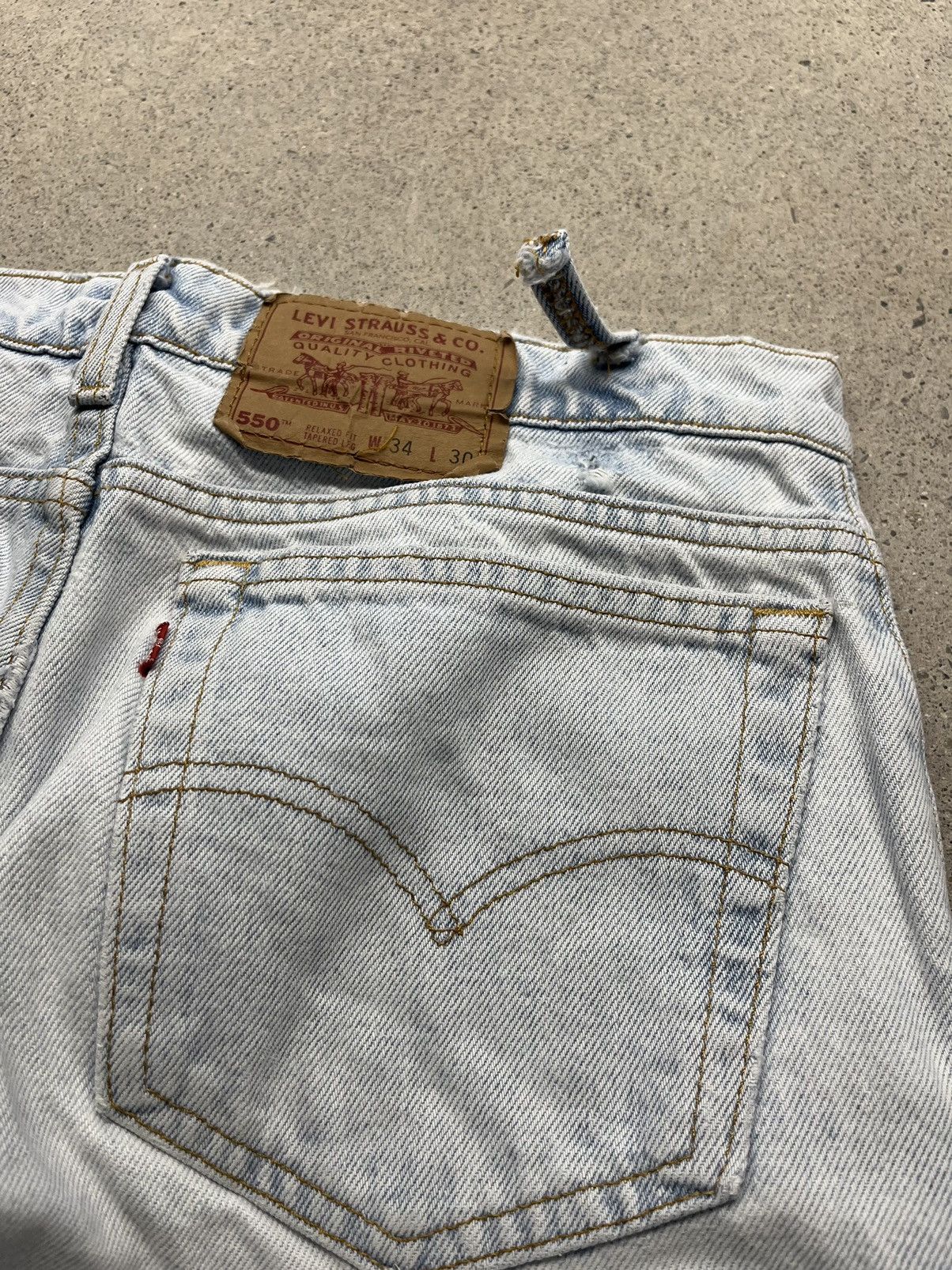 Levi's Vintage 90s Levi’s 550 Denim Jeans Size US 34 / EU 50 - 6 Thumbnail