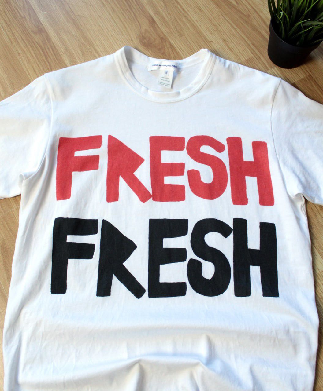Comme des Garcons × Comme des Garcons SHIRT × Vintage 🔥 Vintage Comme Des Garcons Shirt Fresh Tee Graphic Y2K Size US M / EU 48-50 / 2 - 2 Thumbnail