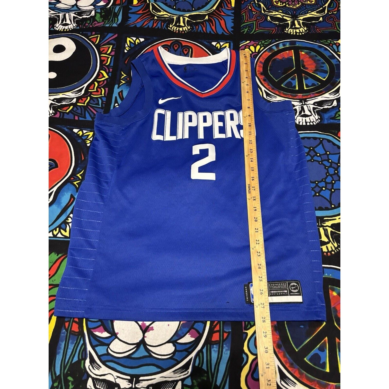 Nike Vintage Kawhi Leonard Nike #2 Blue Basketball NBA 48 Jersey Size US M / EU 48-50 / 2 - 6 Thumbnail