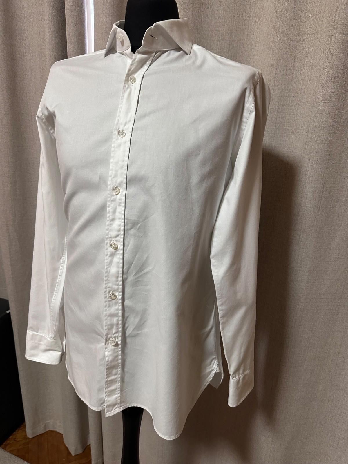 Tom Ford Tom Ford White Cotton Dress Shirt Size 42 Italy Made Size 42R - 4 Thumbnail