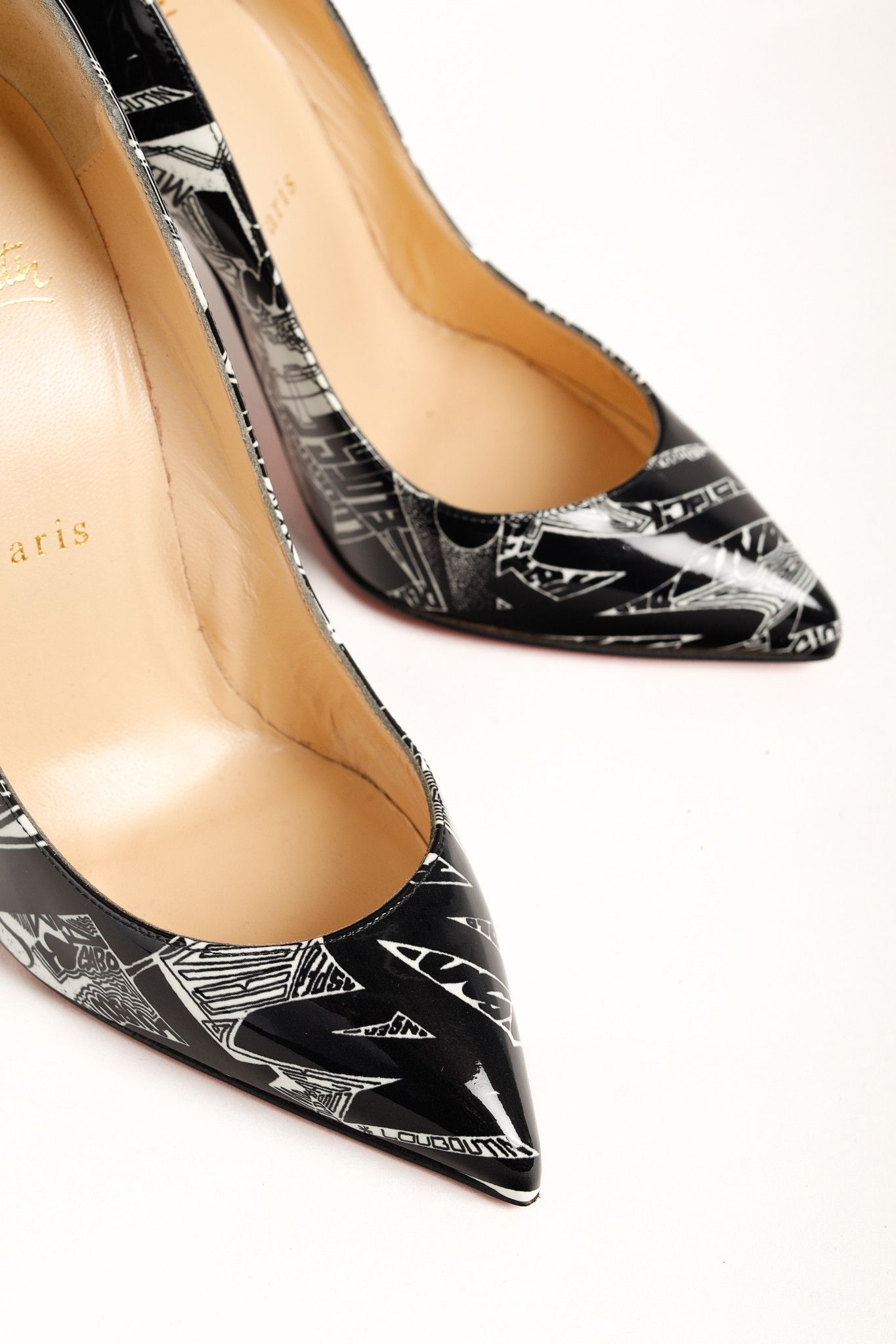 Christian Louboutin Christian Louboutin Patent Nicograf Pigalle Follies 100 Pump Size US 5 / IT 35 - 6 Thumbnail