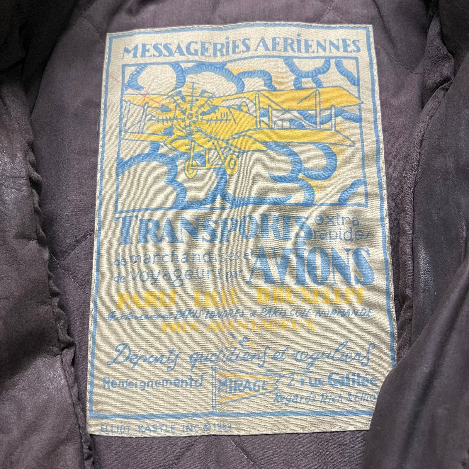 Elliott Vintage Elliot Kastle Leather Jacket Brown Aviator Bomber 40 Size US M / EU 48-50 / 2 - 5 Thumbnail