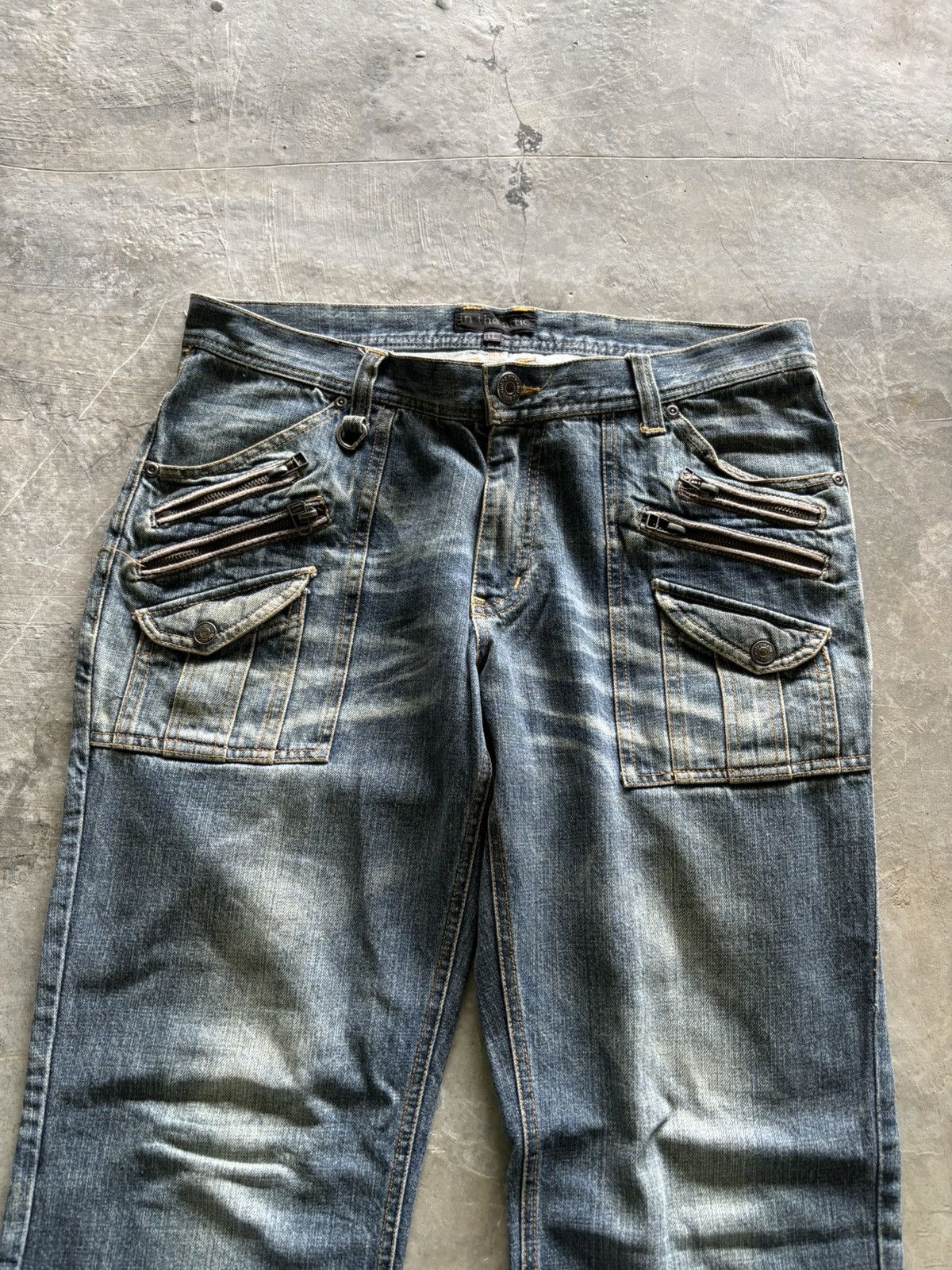Hysteric Glamour in the attic japanese jeans punk grunge multi zipper design Size US 35 - 2 Thumbnail