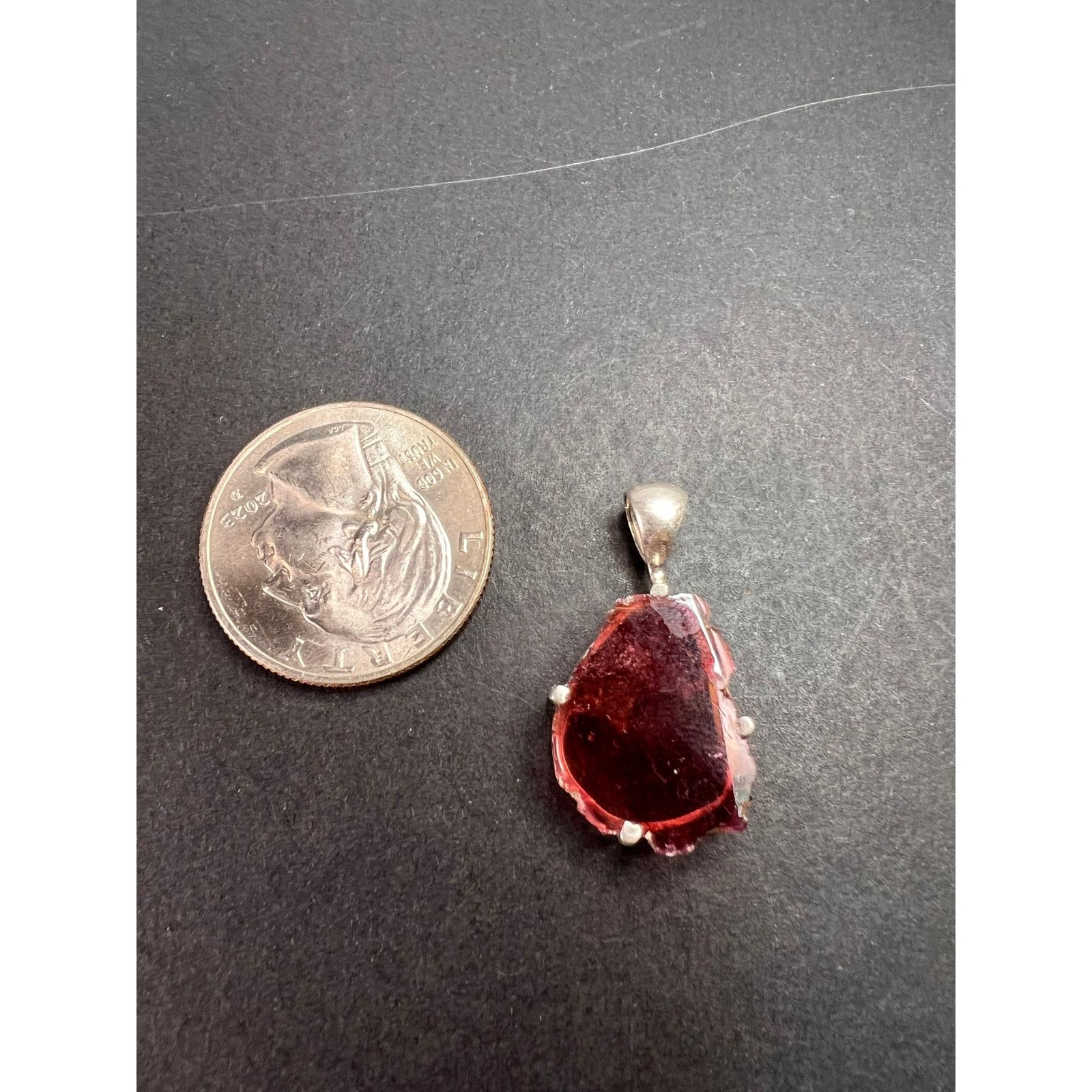 Other NEW Pink tourmaline sterling silver pendant 2.16 grams Size ONE SIZE - 2 Thumbnail