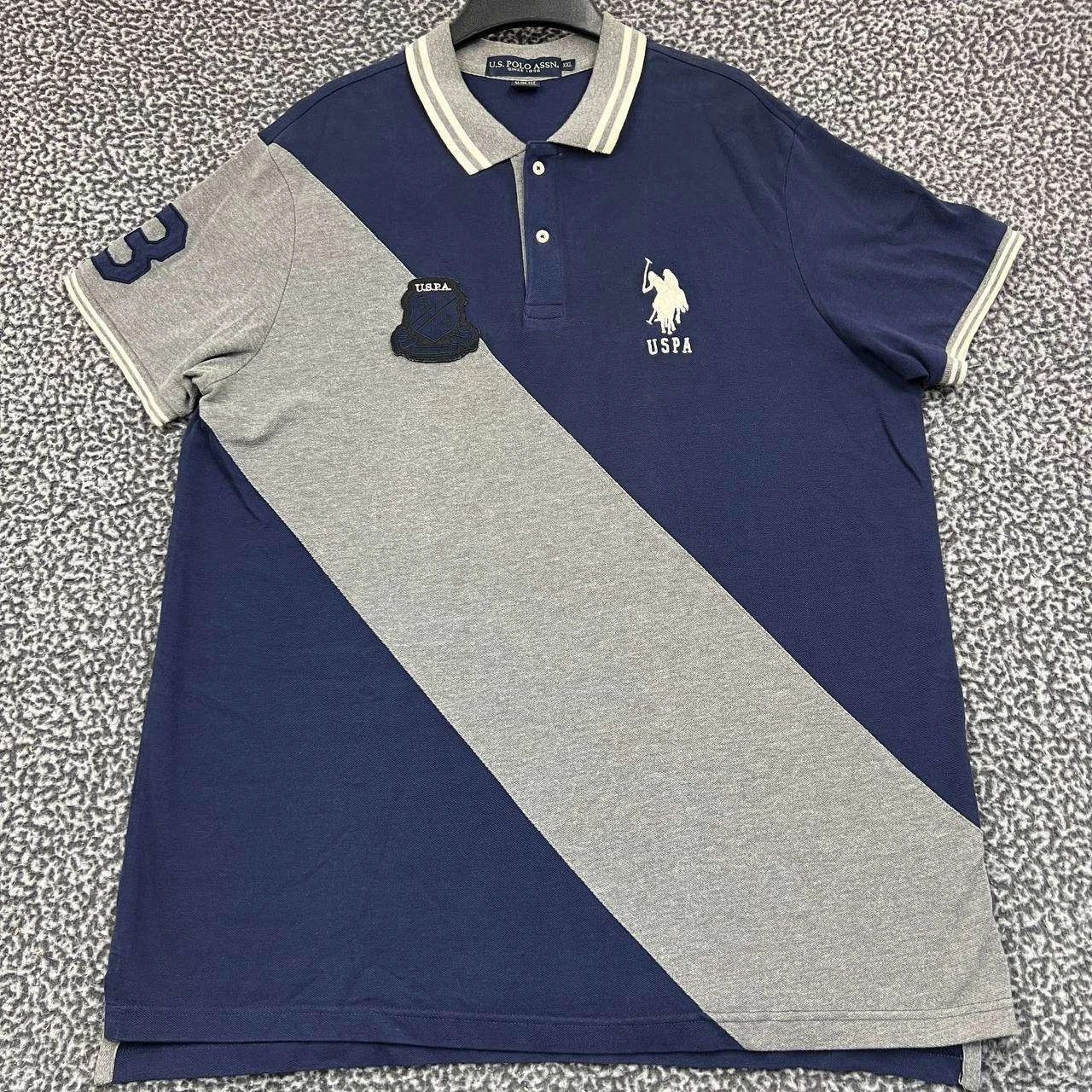 U.S. Polo Assn. Vintage U.S. Polo Assn. Polo Shirt Men XXL Slim Fit Collared Size US XXL / EU 58 / 5 - 1 Thumbnail
