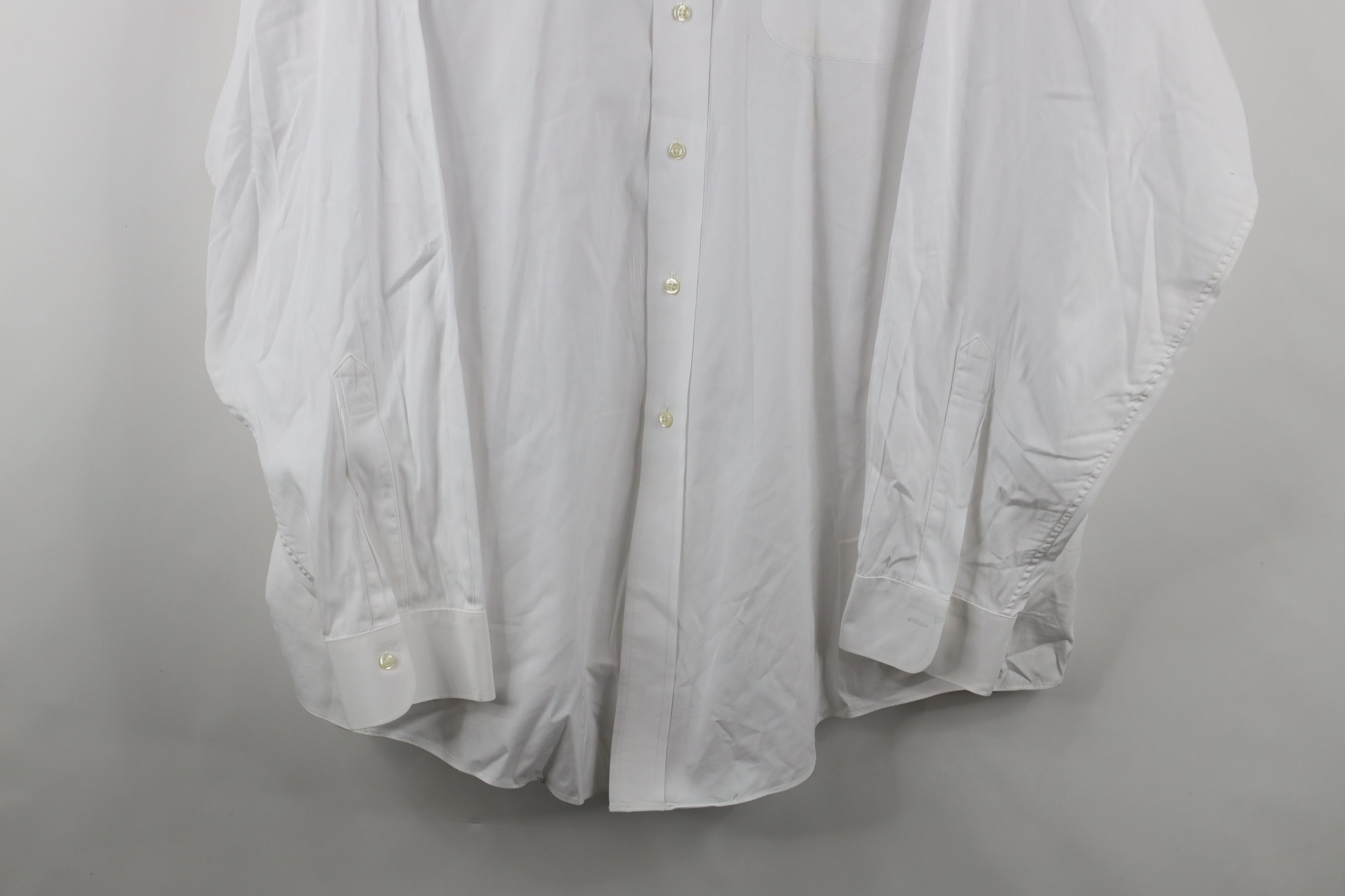 Brooks Brothers × Vintage Vintage 90s Brooks Brothers Traditional Fit Collared Shirt Size US L / EU 52-54 / 3 - 3 Thumbnail
