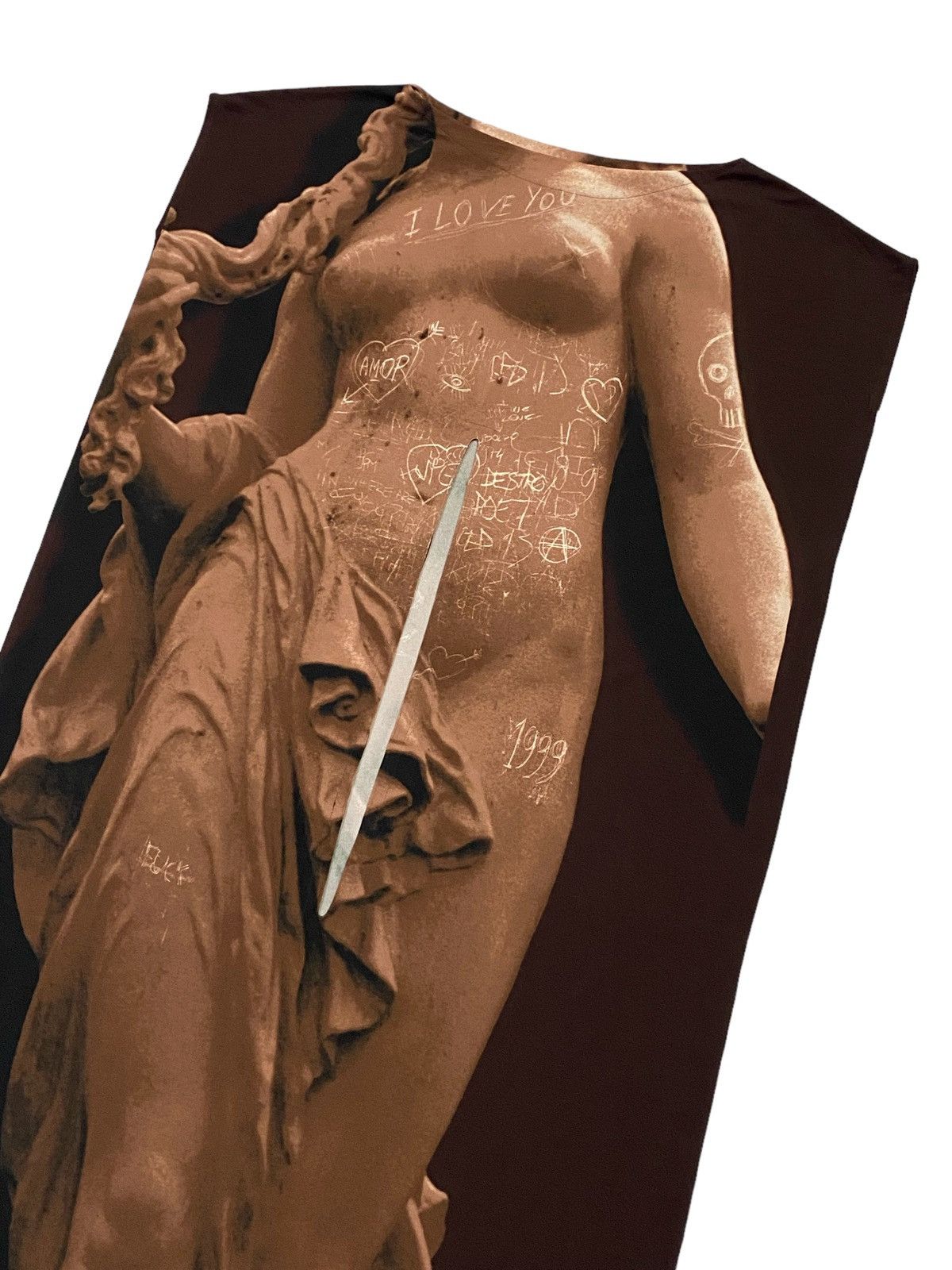 Jean Paul Gaultier Jean Paul Gaultier SS1999 Runway Goddess Trompe L’ocil Dress Size S / US 4 / IT 40 - 7 Thumbnail