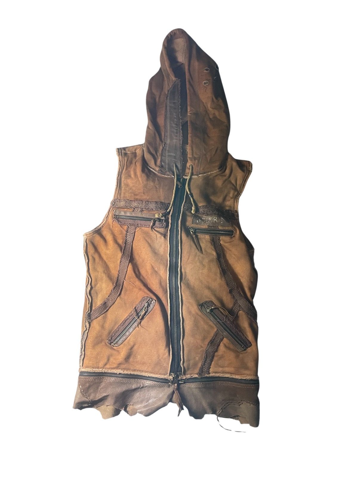 14th Addiction Desert Riders Patchwork Sleeveless Vest
