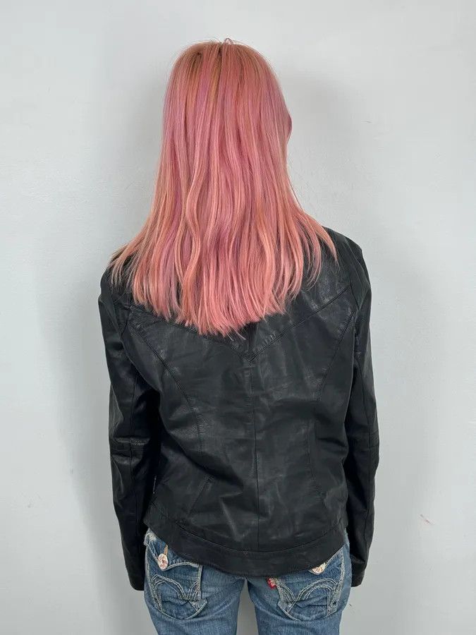Armani 2000s Armani Black High-Neck Avant-Garde Leather Jacket Size US S / EU 44-46 / 1 - 3 Thumbnail