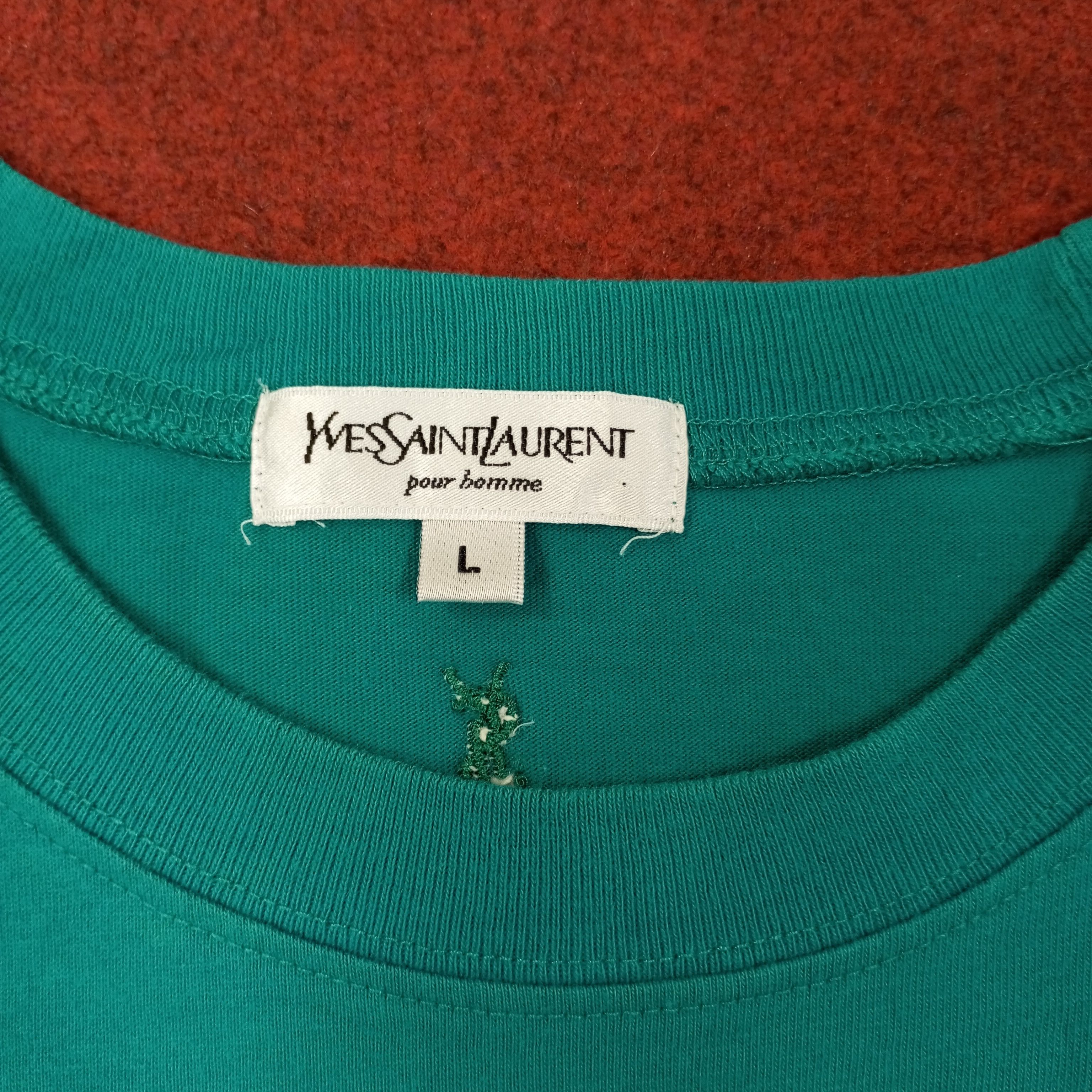 Yves Saint Laurent Yves Saint Laurent YSL Pocket Design Tshirt c239n21 Size US L / EU 52-54 / 3 - 3 Thumbnail