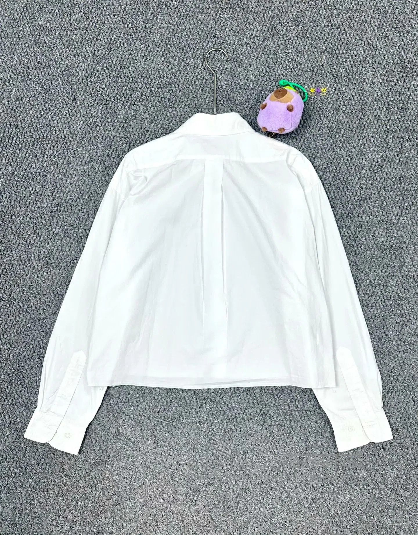 Miu Miu Miu Miu White Embroidery Letter Logo Long Sleeve Shirt| Size XS / US 0-2 / IT 36-38 - 2 Thumbnail