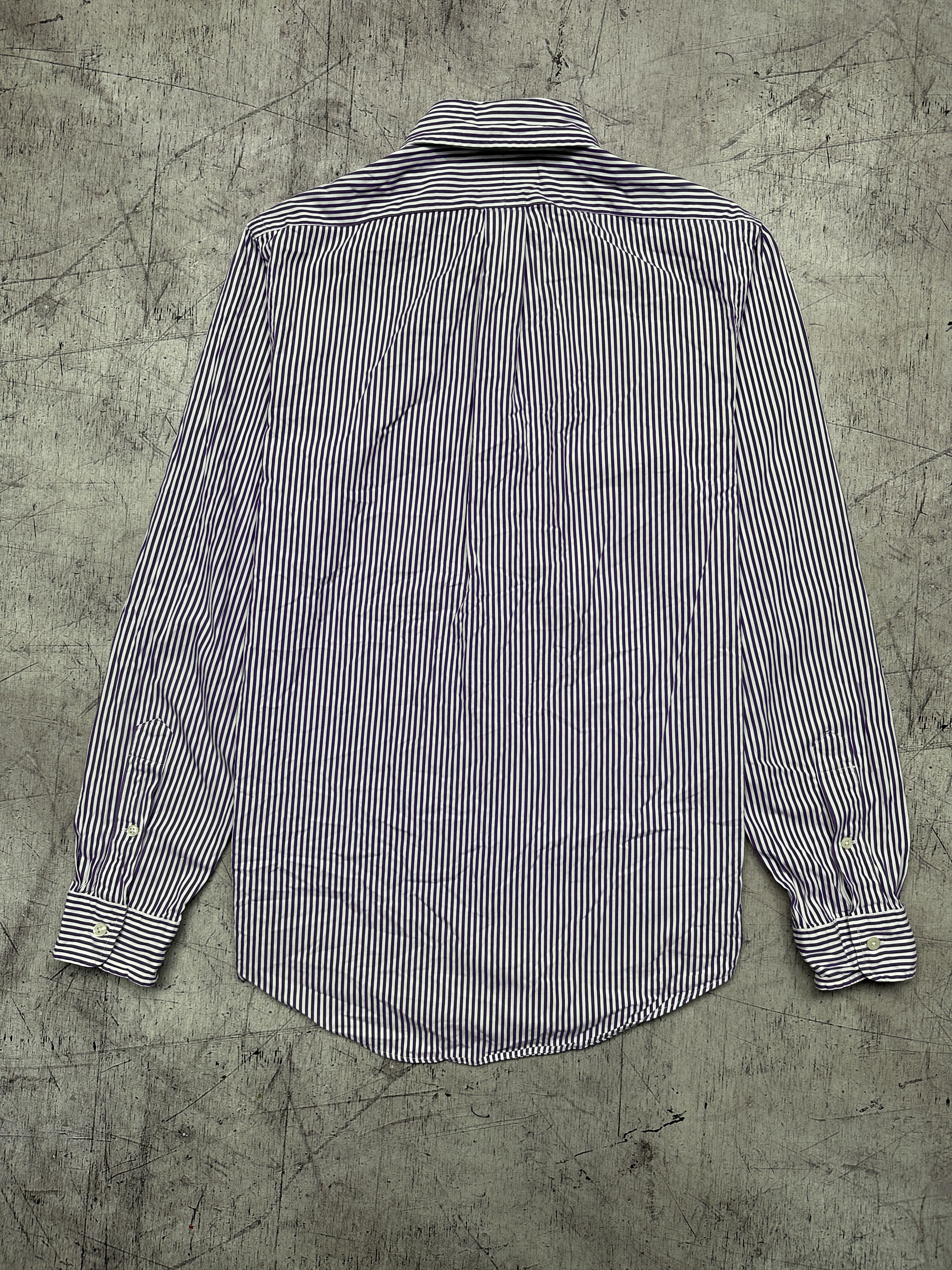 Polo Ralph Lauren Polo Ralph Lauren Vintage Mens Long Sleeve Striped Shirt Size US S / EU 44-46 / 1 - 7 Thumbnail