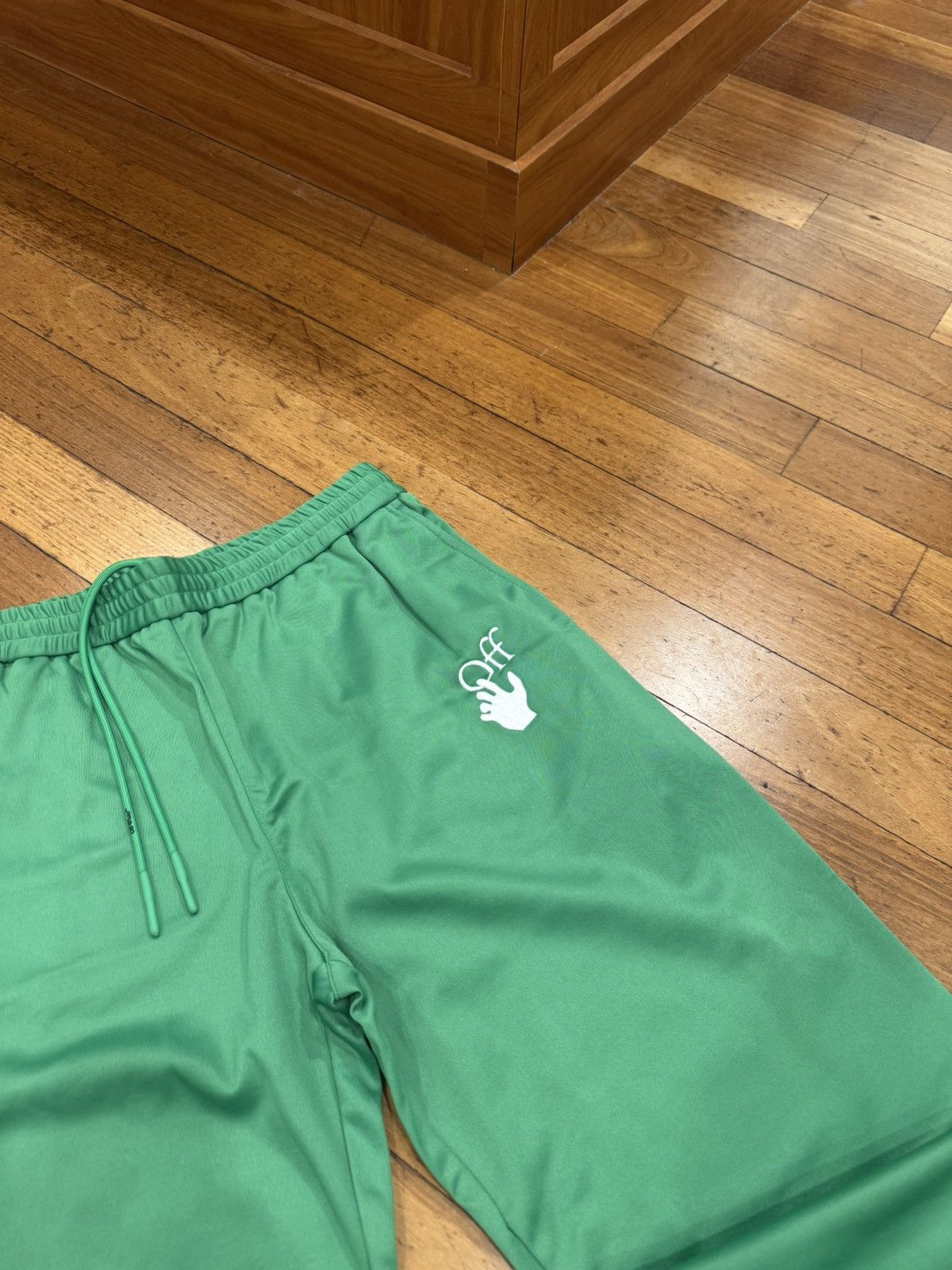 Off-White Off-White Green Eco Track Pants Size US 36 / EU 52 - 2 Thumbnail