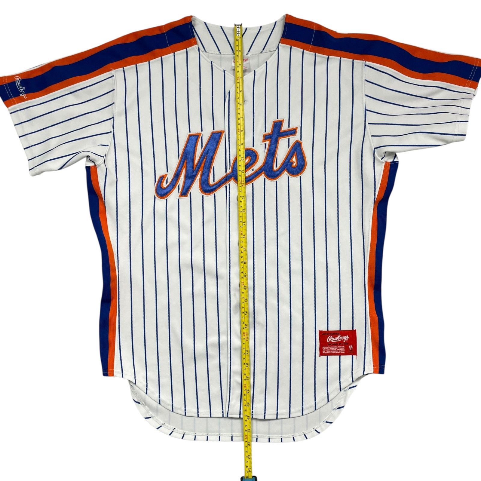 MLB VTG 80s 90s NEW YORK METS RAWLINGS AUTHENTIC JERSEY 44 Size US L / EU 52-54 / 3 - 8 Thumbnail
