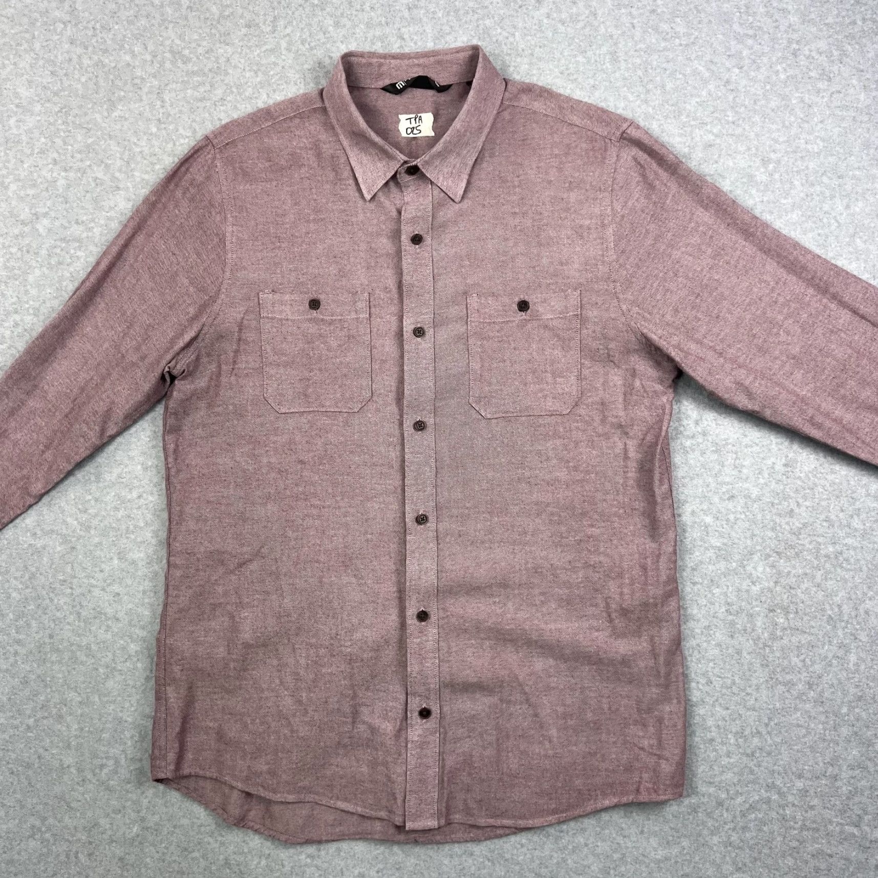 TravisMathew Travis Mathew Shirt Mens Medium Purple Long Sleeve Button-Up Casual Two Pocket Size US M / EU 48-50 / 2 - 4 Thumbnail