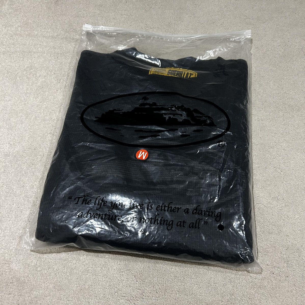 Corteiz Corteiz Alcatraz Waffle L/S Tee Triple Black | Grailed