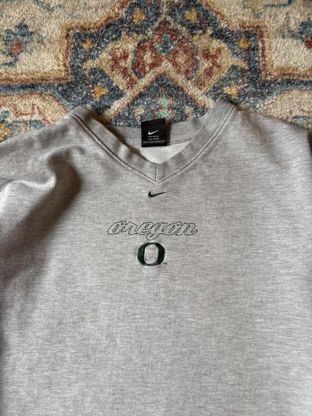 Nike Vintage Nike Oregon Ducks Mid Check Pullover Crewneck Large Size US L / EU 52-54 / 3 - 4 Thumbnail