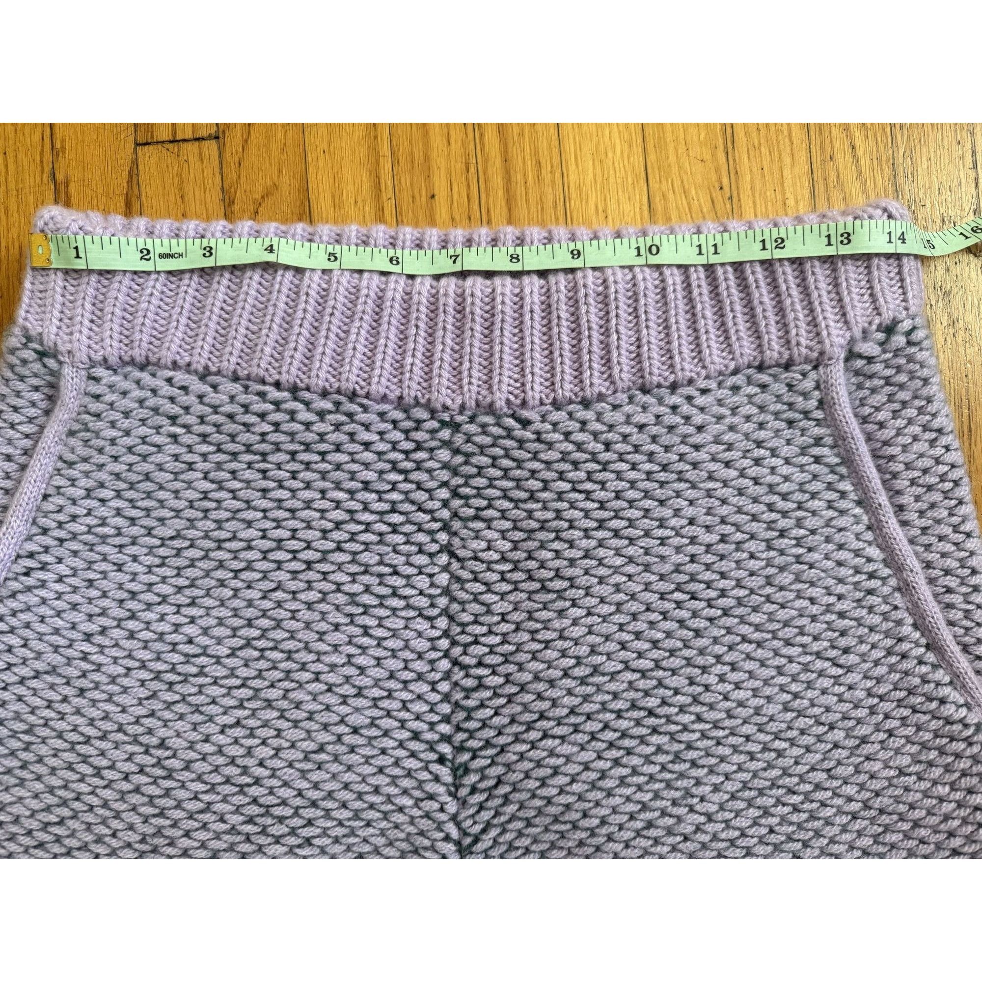 The Elder Statesman The Elder Statesman Women’s Cashmere Sweatpants – Lilac & Fo Size 29" - 8 Thumbnail