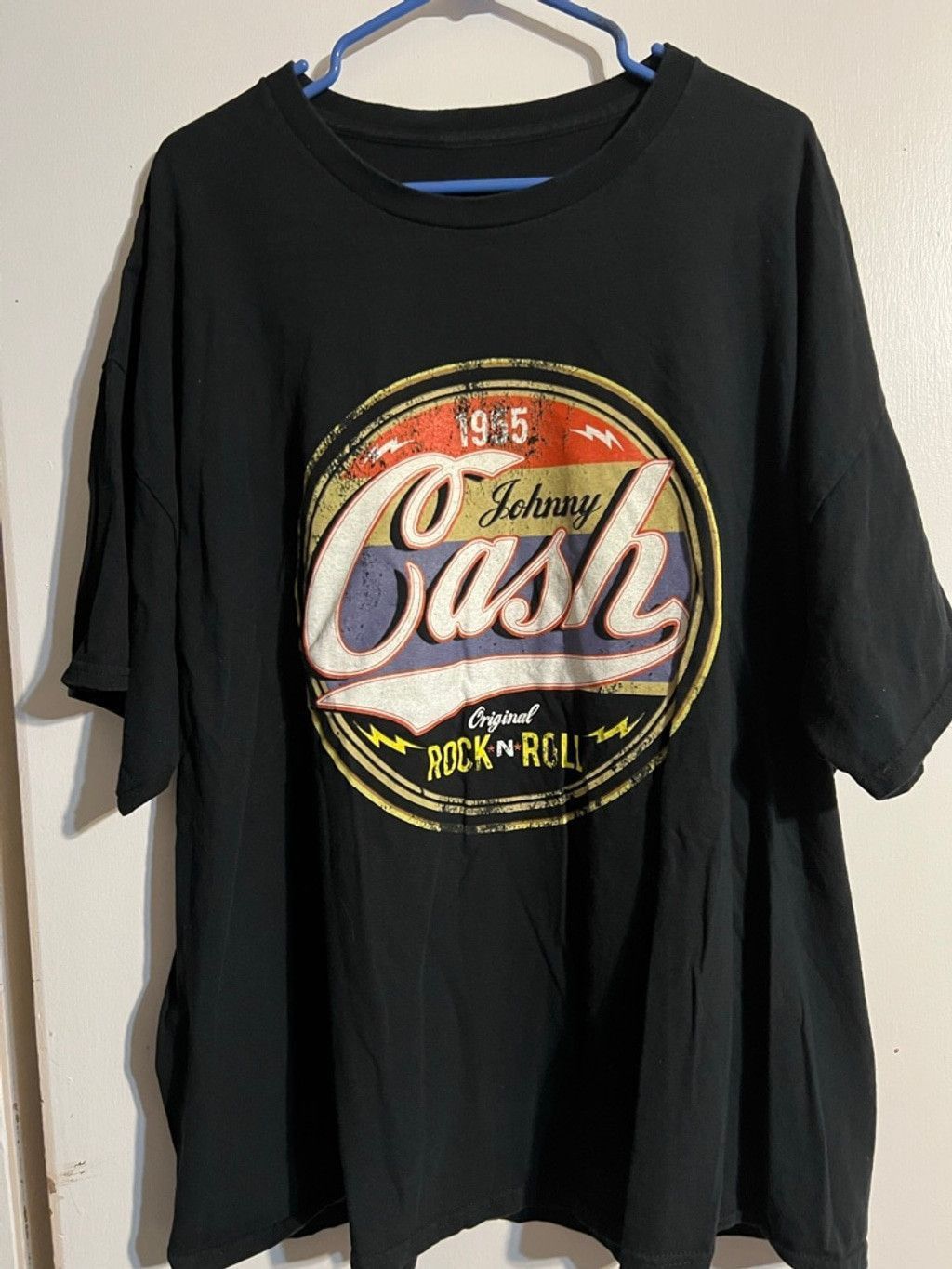 The Unbranded Brand Men's Unbranded Johnny Cash Black 3XL Short Sleeve Tee Size US XXL / EU 58 / 5 - 1 Thumbnail