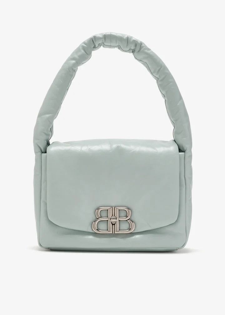 Balenciaga o1s1rm0426 Size: OS / Monaco Small Sling Bag in Blue Size ONE SIZE - 1 Thumbnail