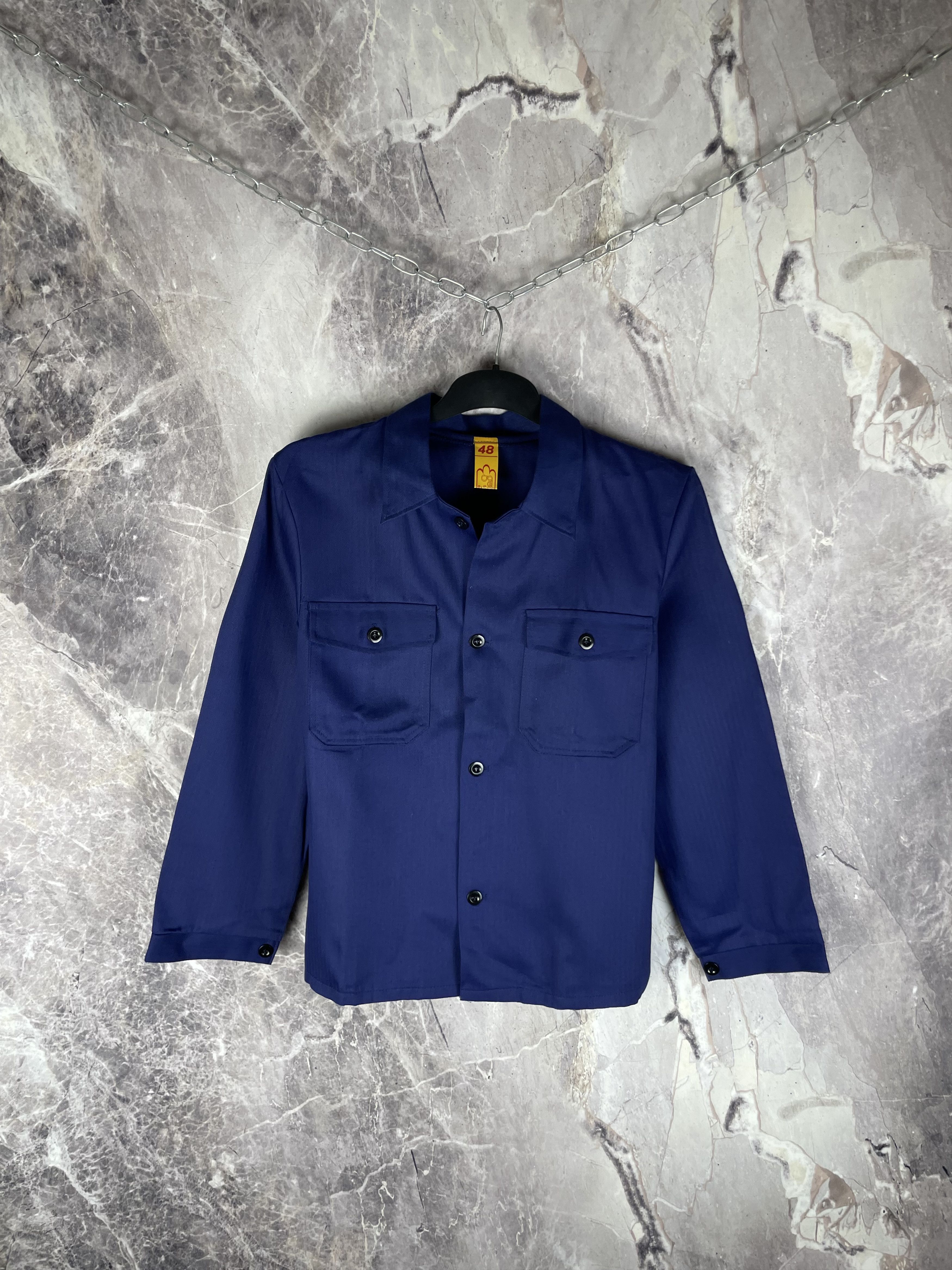 Le Laboureur Vintage 80s Sanfor Workwear Shirts Jacket Size US M / EU 48-50 / 2 - 2 Thumbnail