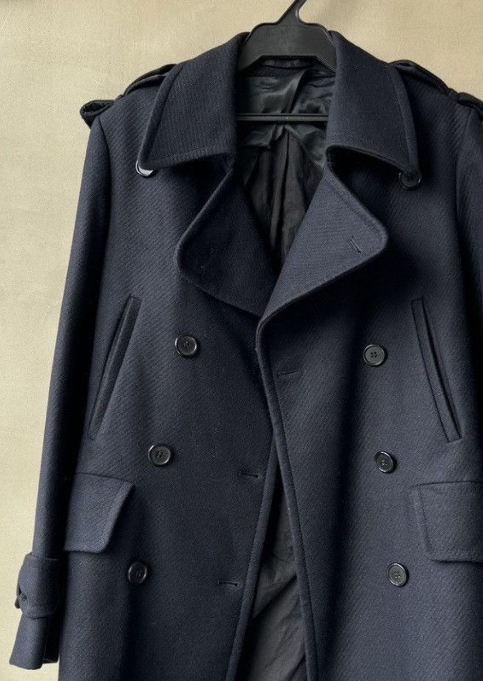 Maison Margiela Early Martin Margiela Artisanal Wool Cashmere Peacoat Jacket Size XS / US 0-2 / IT 36-38 - 9 Thumbnail