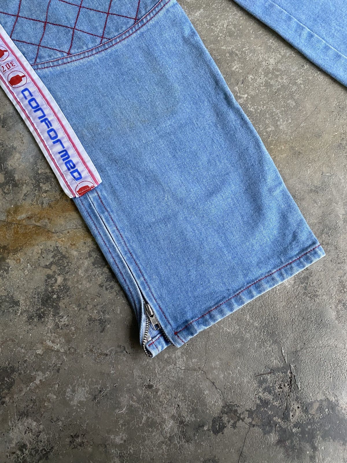Japanese Brand M.Y.OB NYC Rappers style Jeans with Zipper Leg Size US 34 / EU 50 - 4 Thumbnail