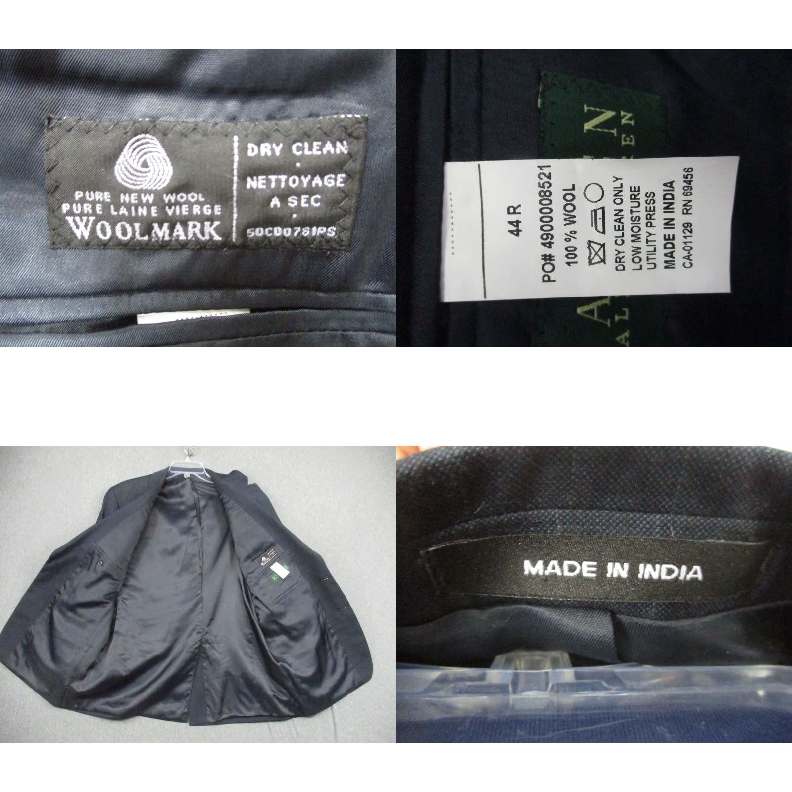 Ralph Lauren Lauren Ralph Lauren Blazer Mens 44R Wool Pinstripe Sport Coat Jacket Classic Size 44R - 8 Thumbnail