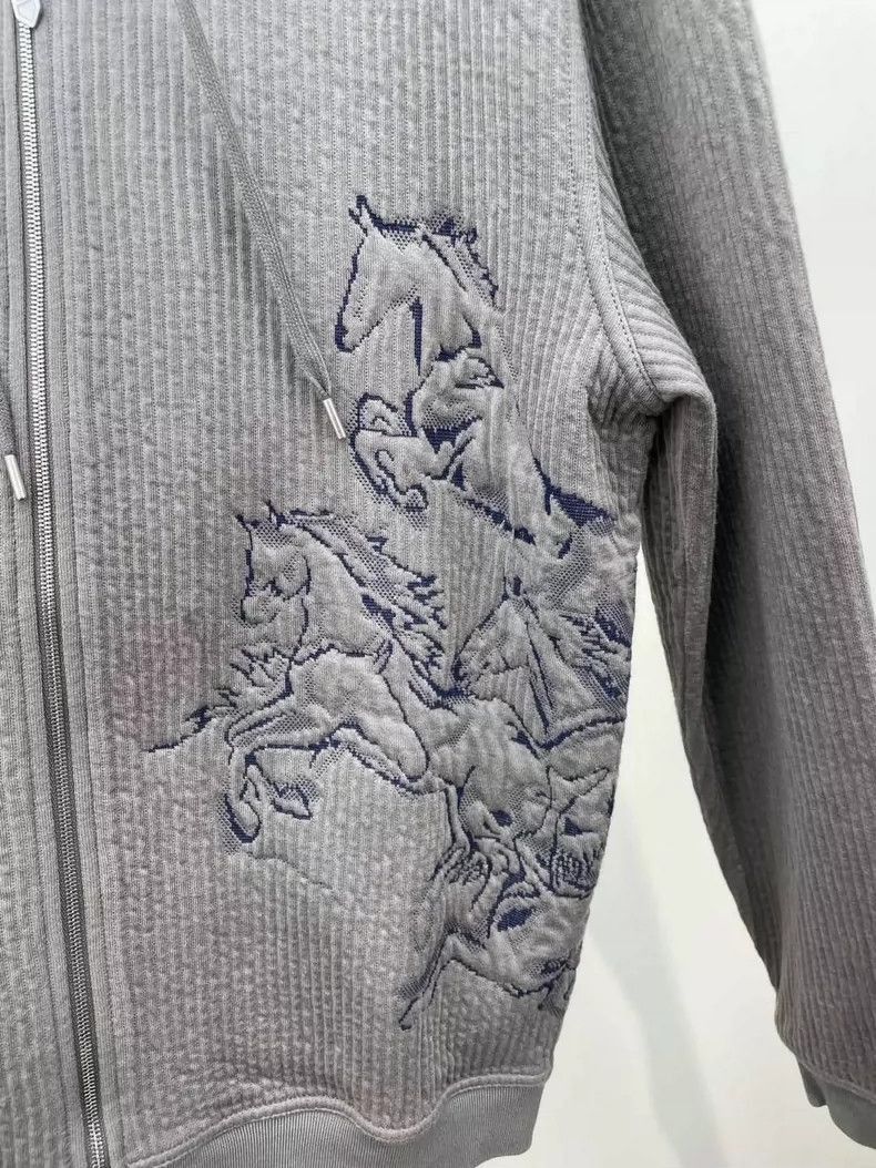 Hermes Hermes Embroidered Hooded Sweatshirt-2506 Size L / US 10 / IT 46 - 7 Thumbnail