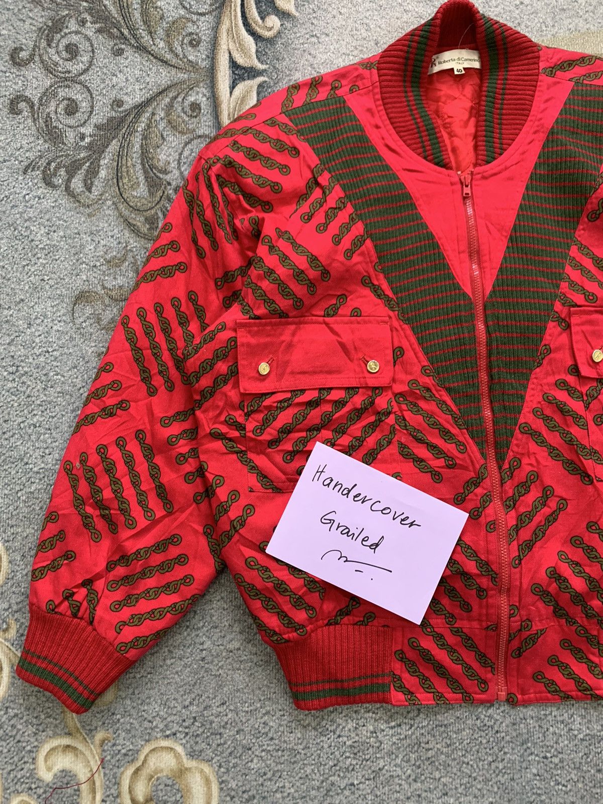 Roberta di Camerino Chain Art Printed Roberta di Camerino Jacket Size US M / EU 48-50 / 2 - 3 Thumbnail
