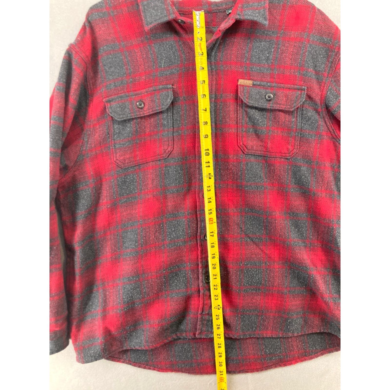 Orvis VINTAGE Orvis Mens Flannel Shirt 2XL Red Grey Buffalo Plaid Heavyweight Shirt Mens 2XL Red Plaid Outdoors Hunting Casual Button-Up Cotton Polyester"} Size US XXL / EU 58 / 5 - 3 Thumbnail