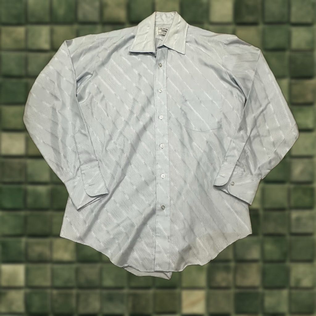 Arrow VINTAGE Arrow Kent Button Up Shirt Mens Small Blue 1970s 80s Shirt Blue Mens Small Button-Front Disco Polyester Size US S / EU 44-46 / 1 - 1 Thumbnail