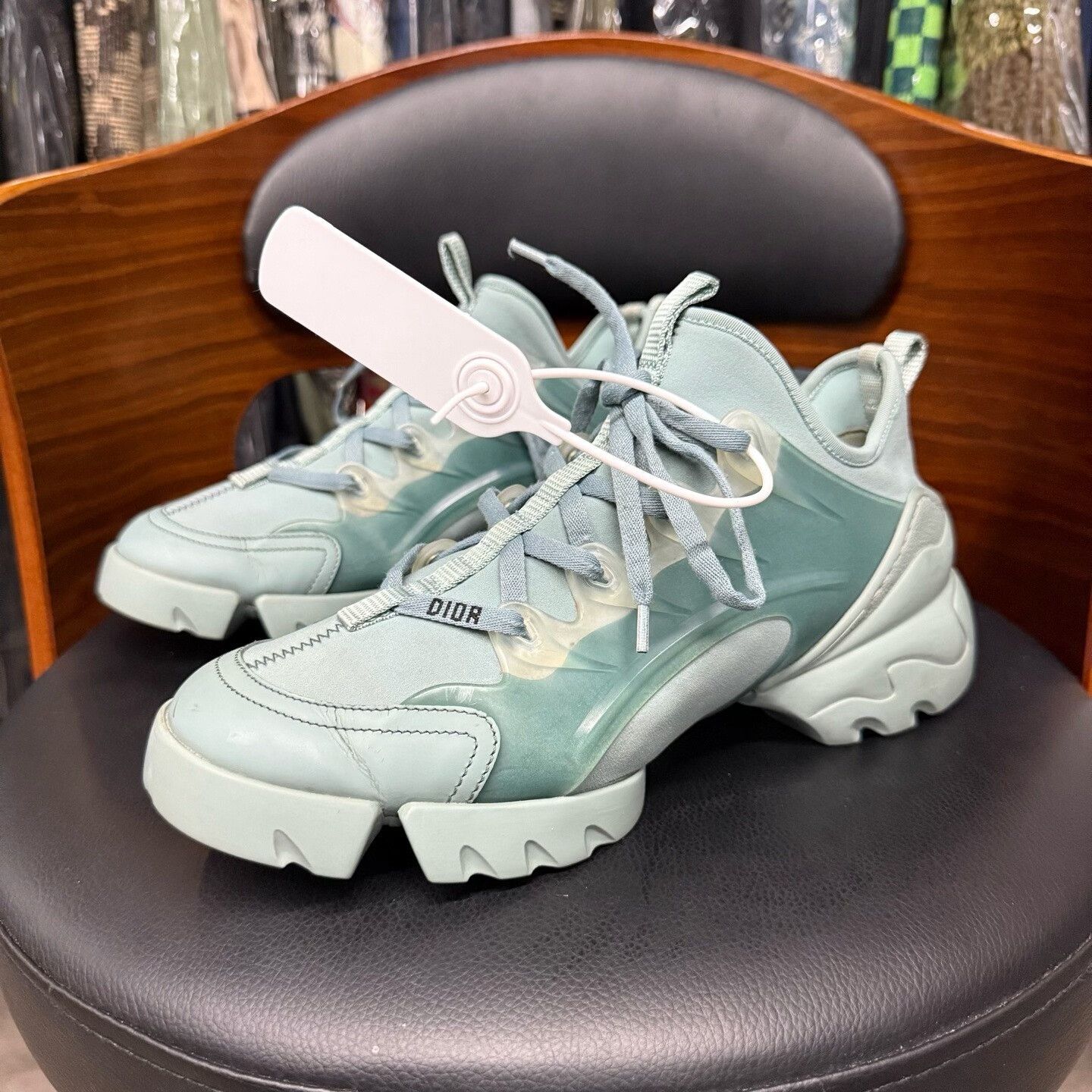 Dior Dior Blue Lowtop Sneakers 38 Women Size US 7.5 / IT 37.5 - 1 Thumbnail