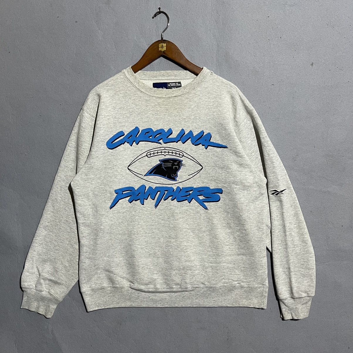Reebok Vintage 90s Reebok Carolina Panthers Sweatshirt –Made in USA Size US XL / EU 56 / 4 - 1 Thumbnail