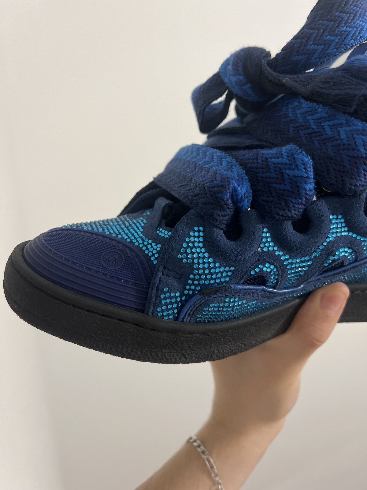 Lanvin Lanvin Curb X Swarovski Bleu Majorelle Size US 8 / EU 41 - 11 Thumbnail