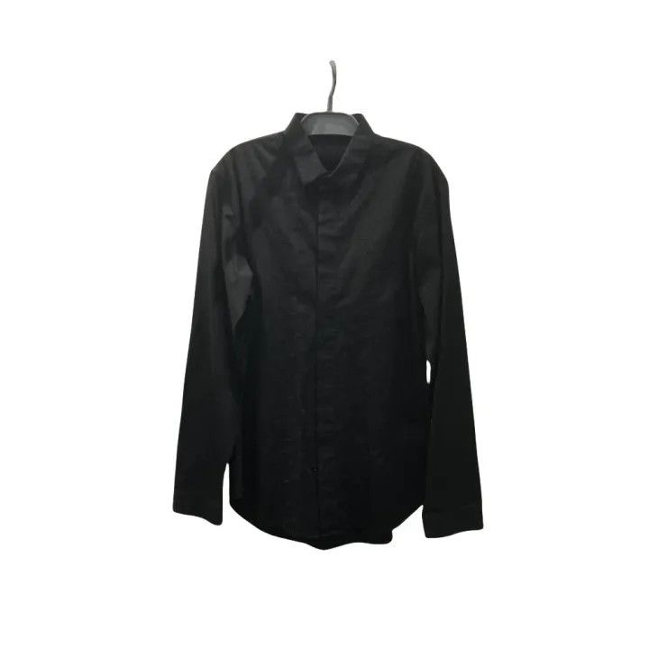 Dior Dior Classic Black Embroidered Long Sleeve Shirt 0079 Size US M / EU 48-50 / 2 - 1 Thumbnail